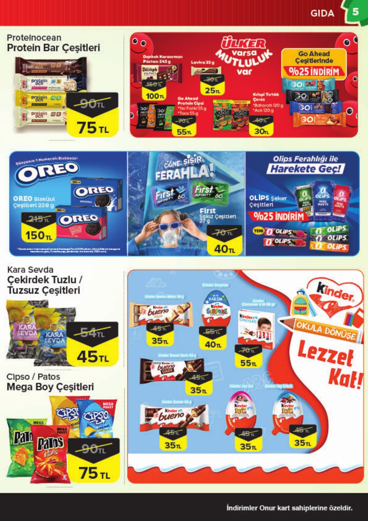 Onur Market Broşürü Trakya Eylül'de Sonbahar Fırsatları 16-28 Eylül — sayfa 5