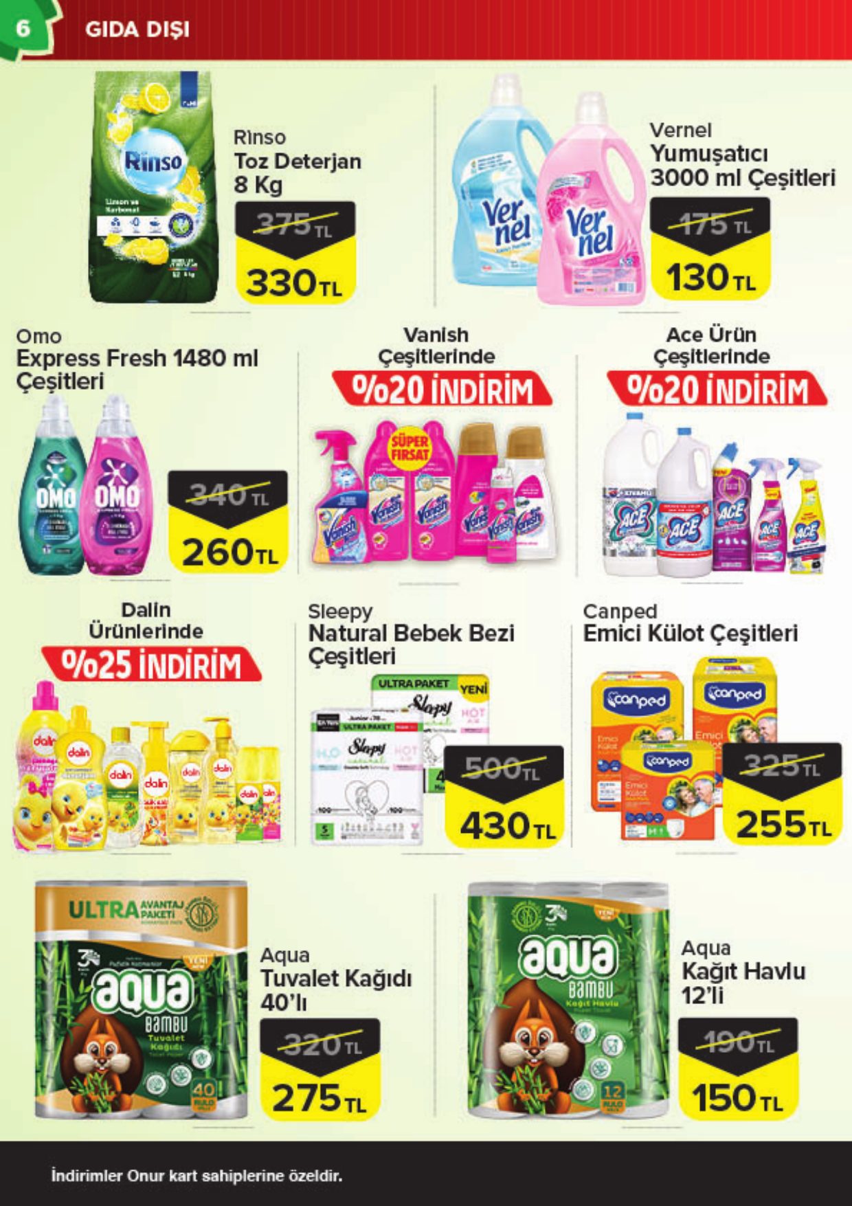 Onur Market Broşürü Trakya Eylül'de Sonbahar Fırsatları 16-28 Eylül — sayfa 6