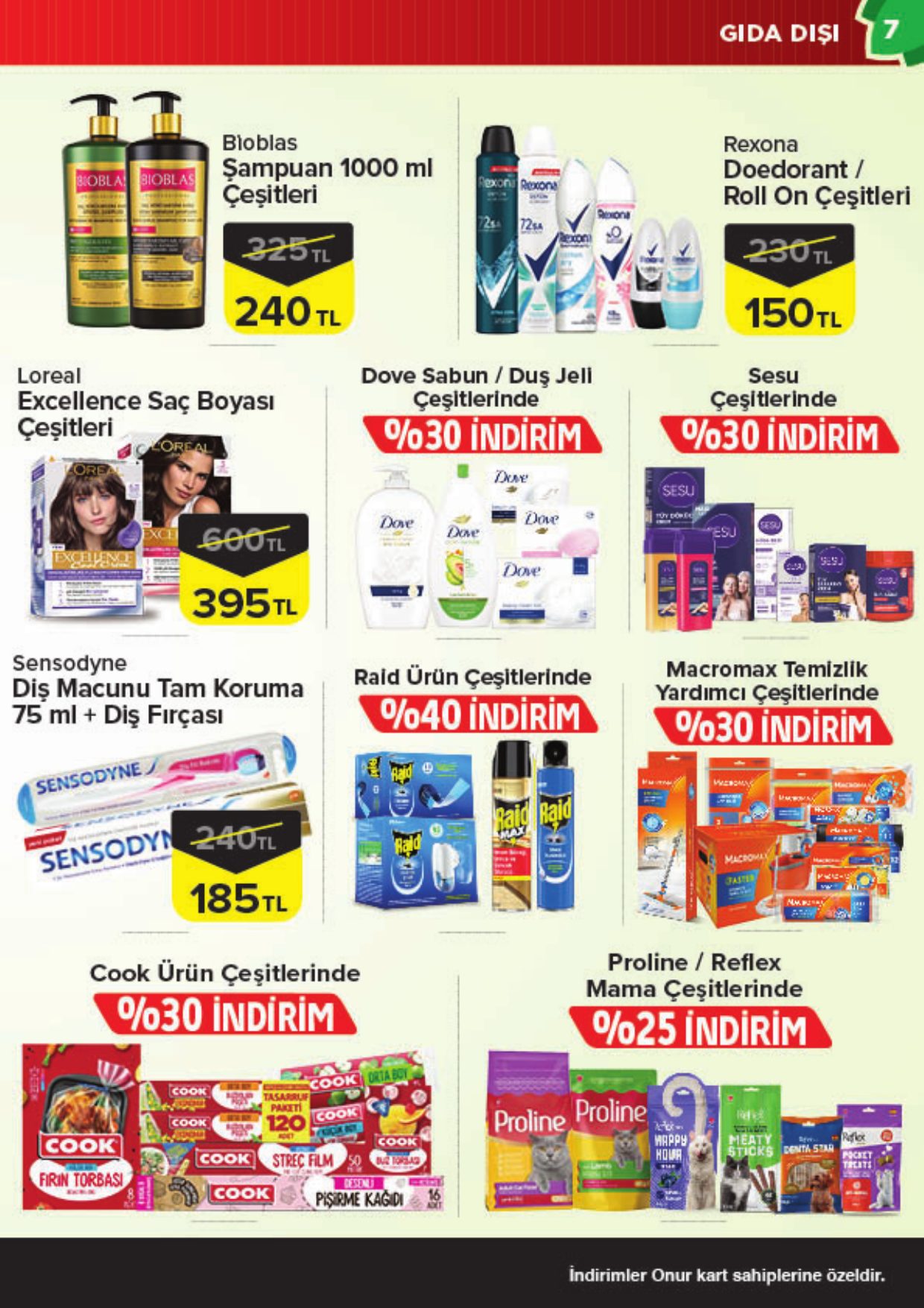 Onur Market Broşürü Trakya Eylül'de Sonbahar Fırsatları 16-28 Eylül — sayfa 7