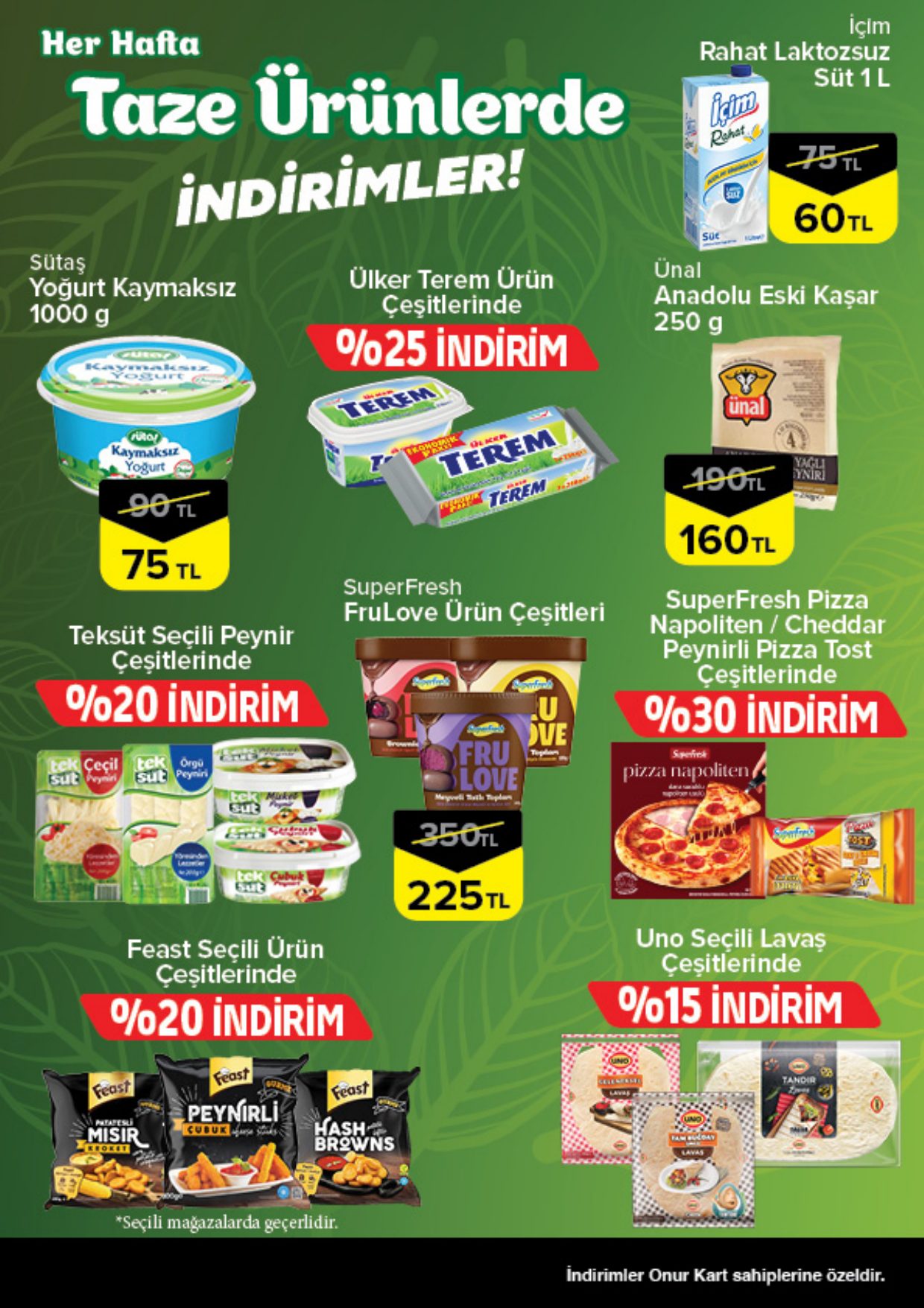 Onur Market Broşürü Trakya Taze Ürünlerde İndirimler 30 Temmuz-5 Ağustos — sayfa 3