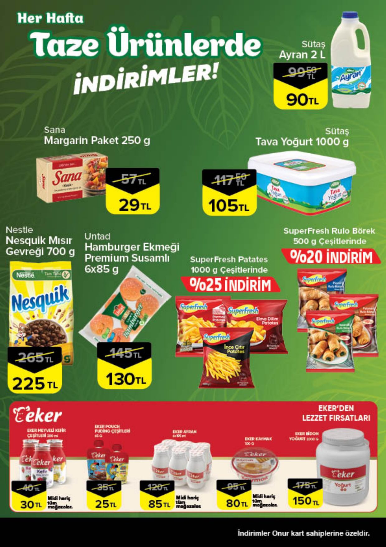 Onur Market Broşürü Trakya Taze Ürünlerde İndirimler 1-7 Ekim — sayfa 3