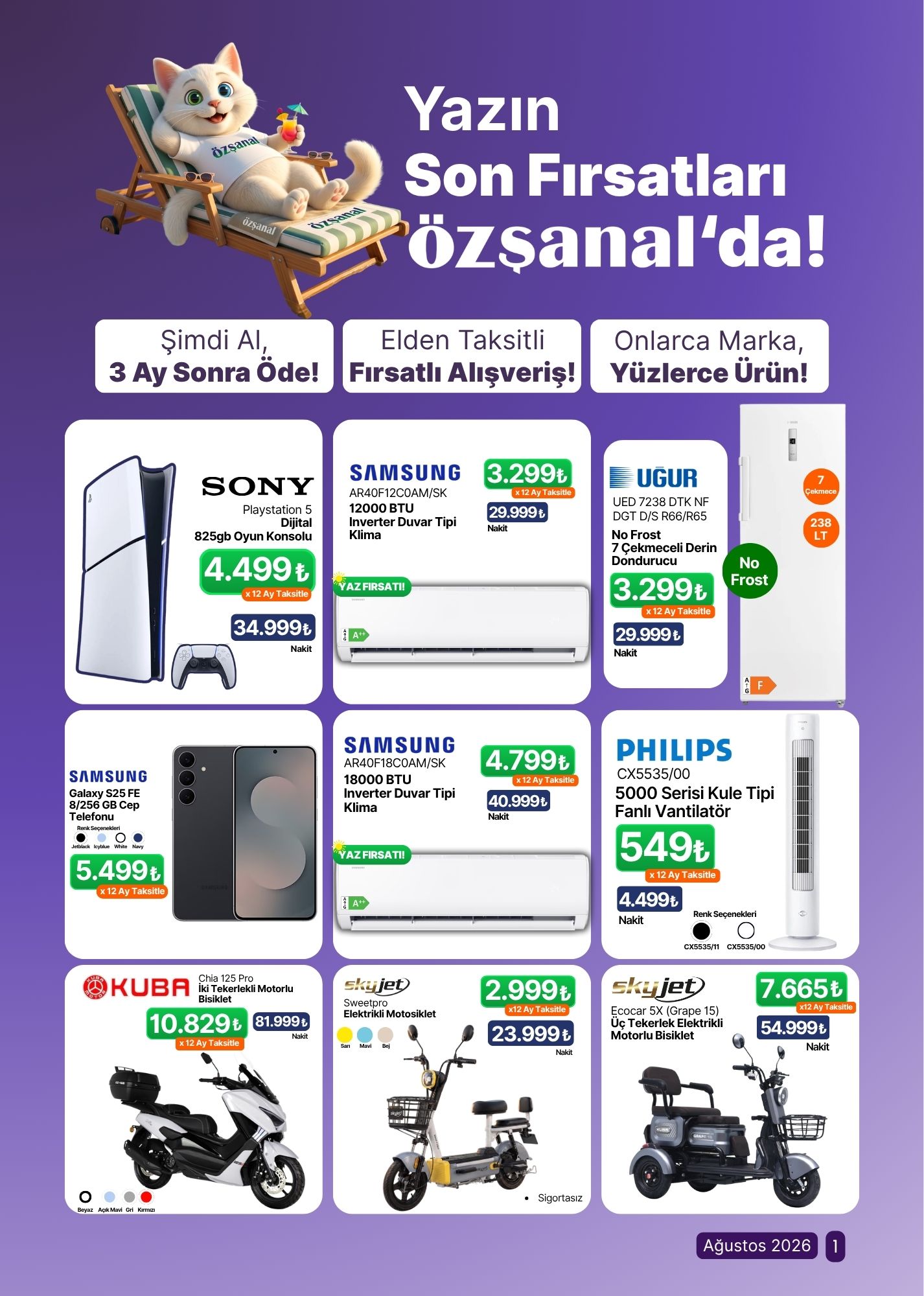 Özşanal Broşürü AĞUstos 2026 — sayfa 1