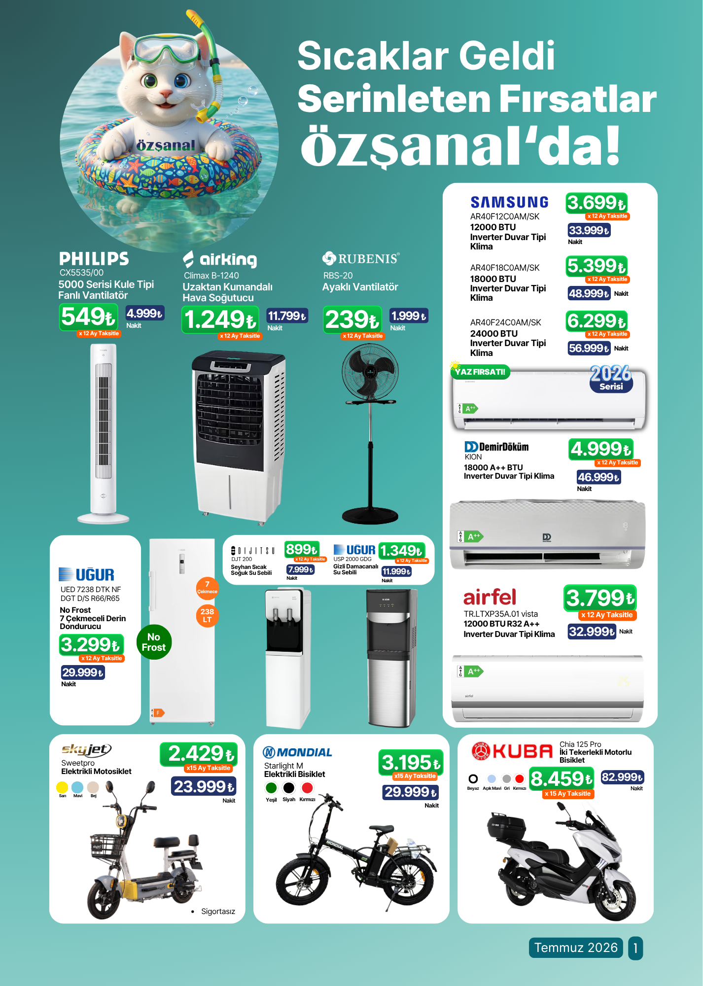 Özşanal Broşürü Temmuz 2026 — sayfa 1