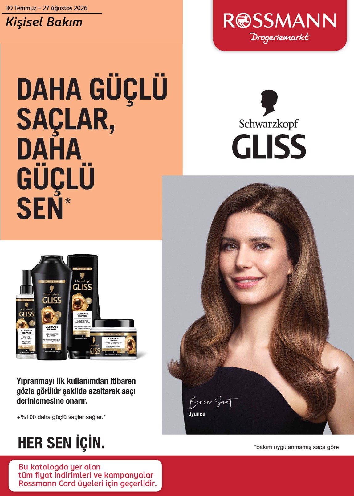 Rossmann Broşürü Ağustos Kişisel Bakım — sayfa 1