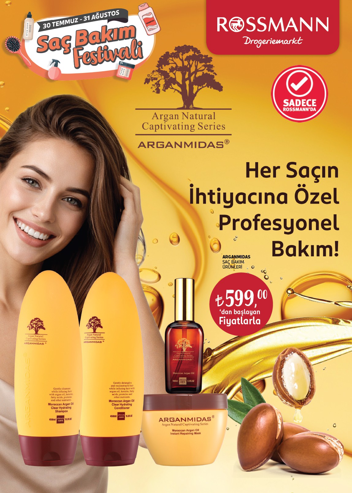 Rossmann Broşürü Ağustos Saç Bakım Festivali