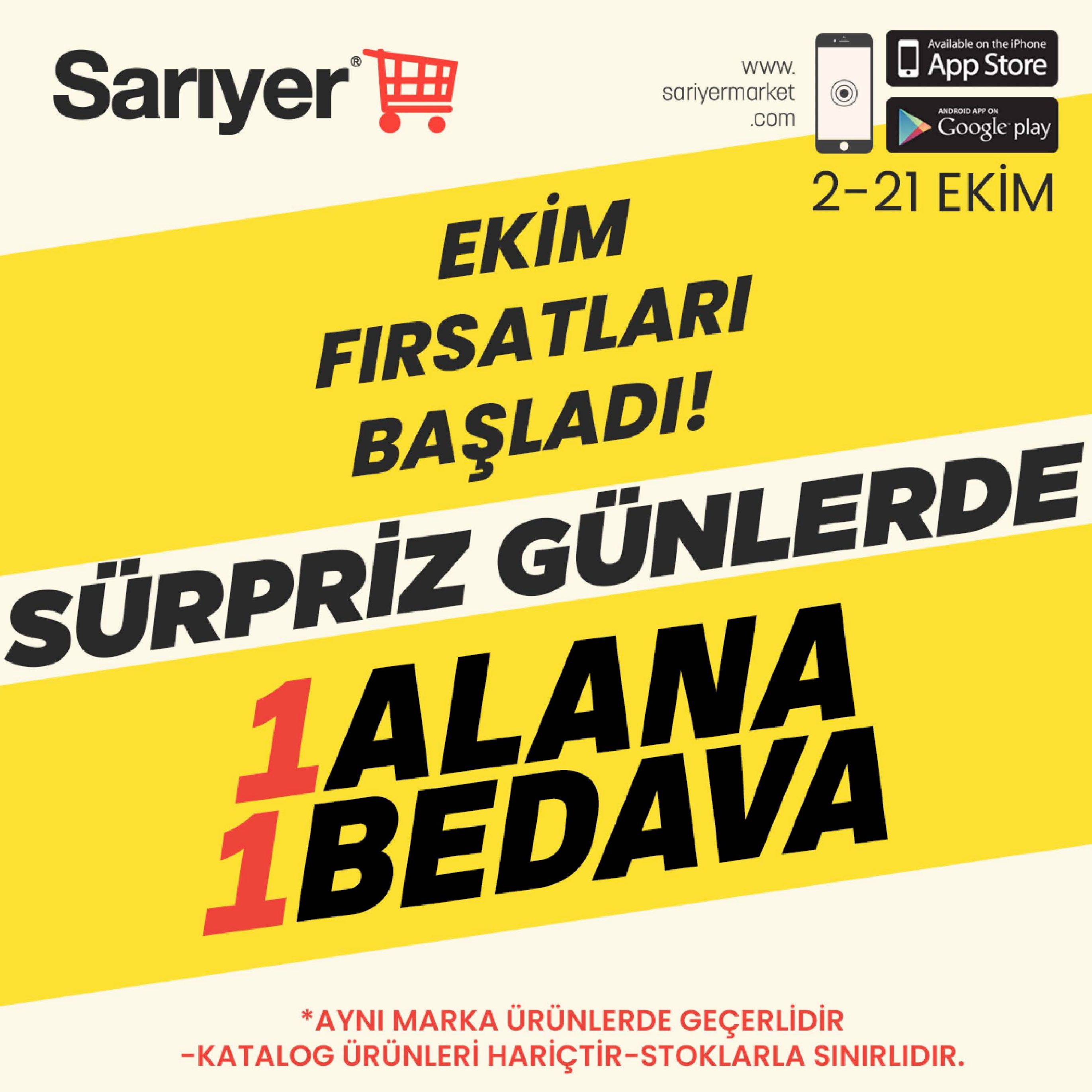 Sarıyer Market Broşürü İndirim — sayfa 1