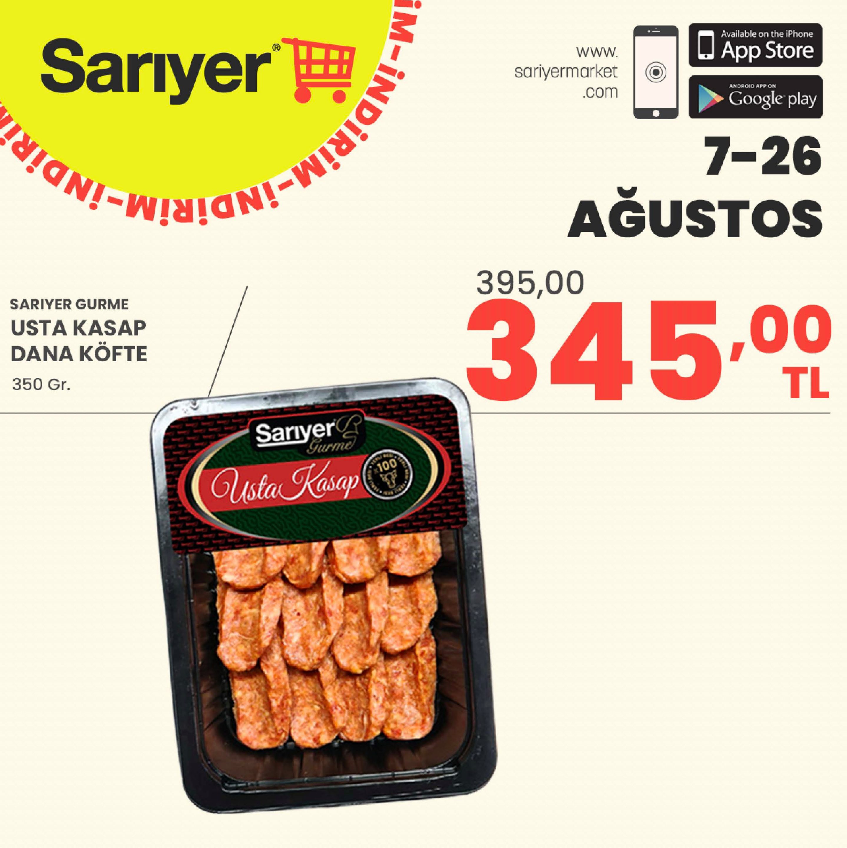 Sarıyer Market Broşürü İndirim — sayfa 1