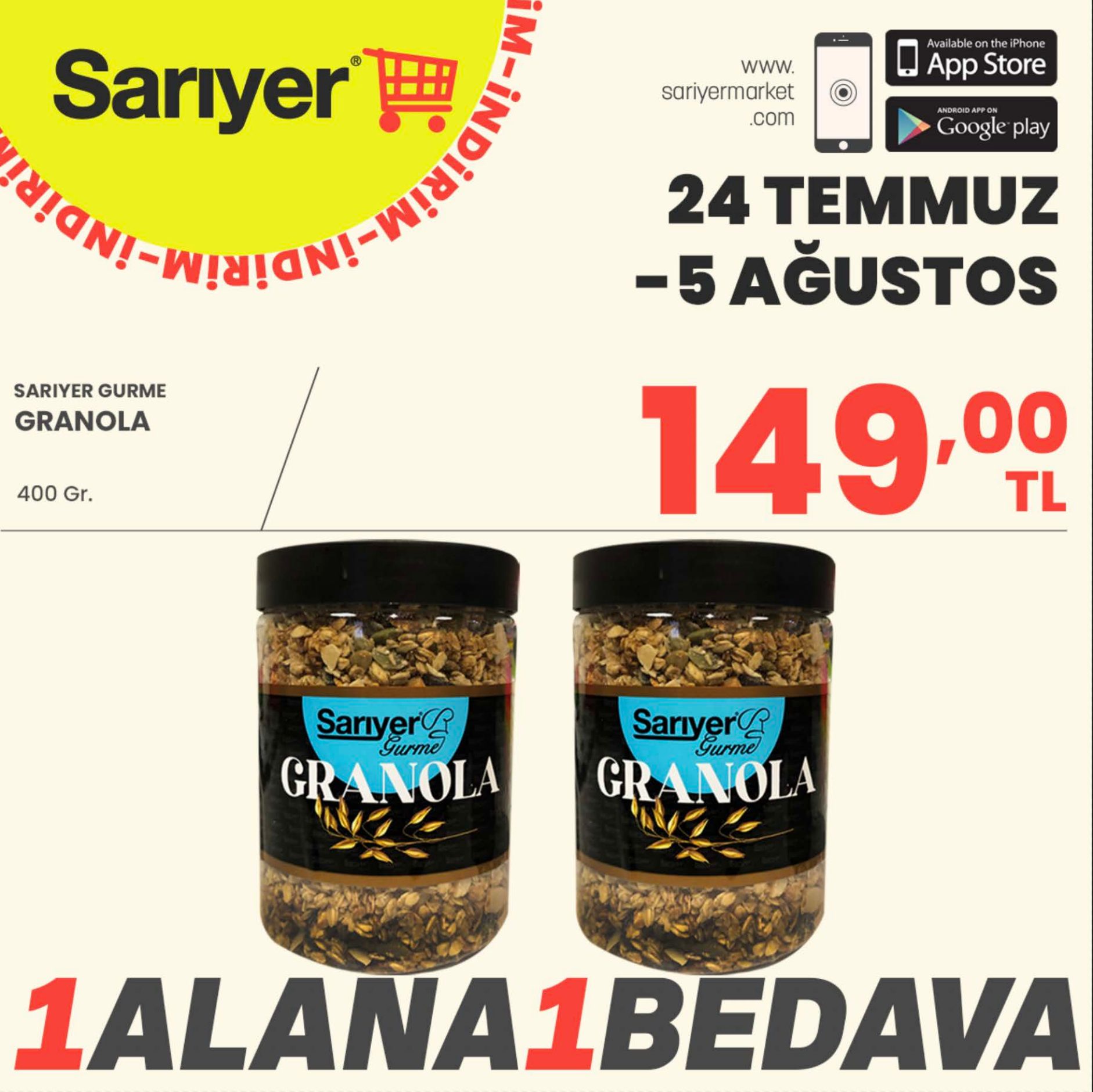 Sarıyer Market Broşürü 24 Temmuz-5 Ağustos