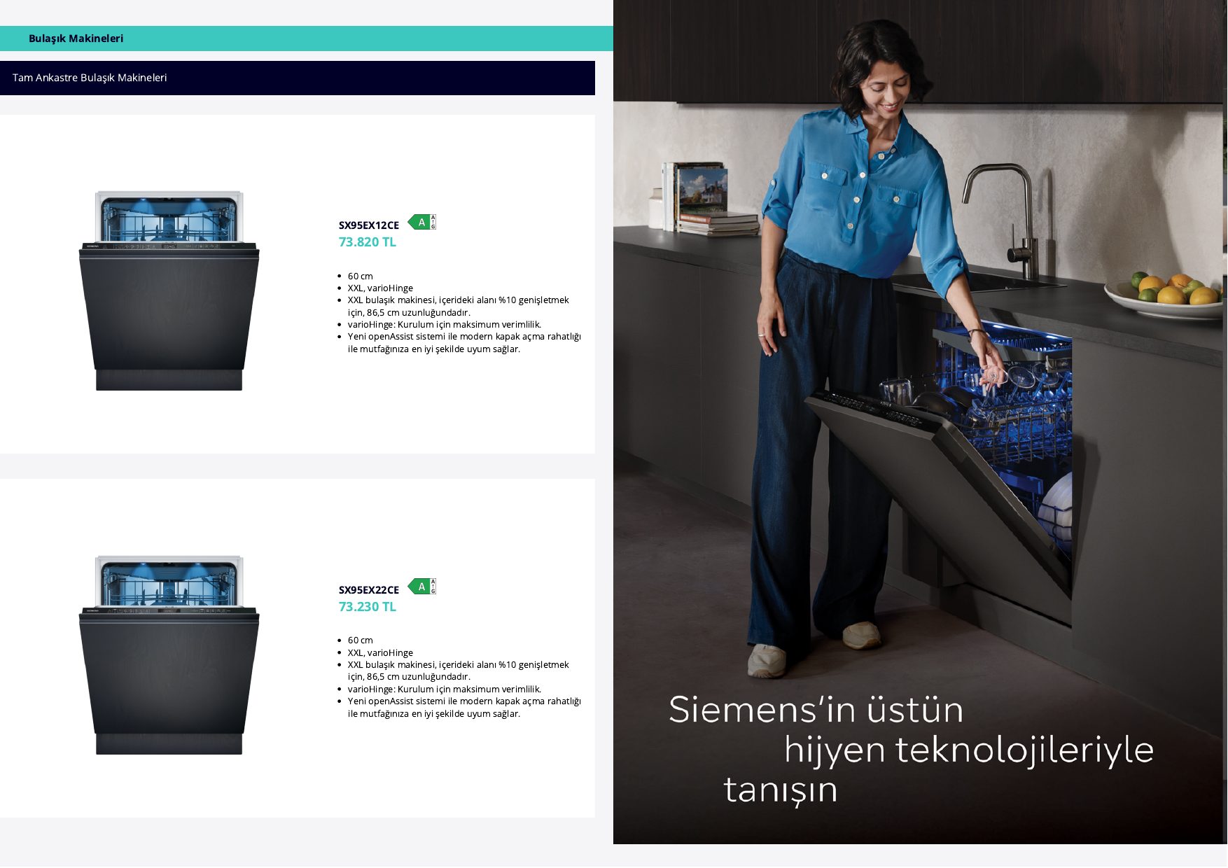 Siemens Ev Aletleri Broşürü Fiyat Kataloğu — sayfa 46