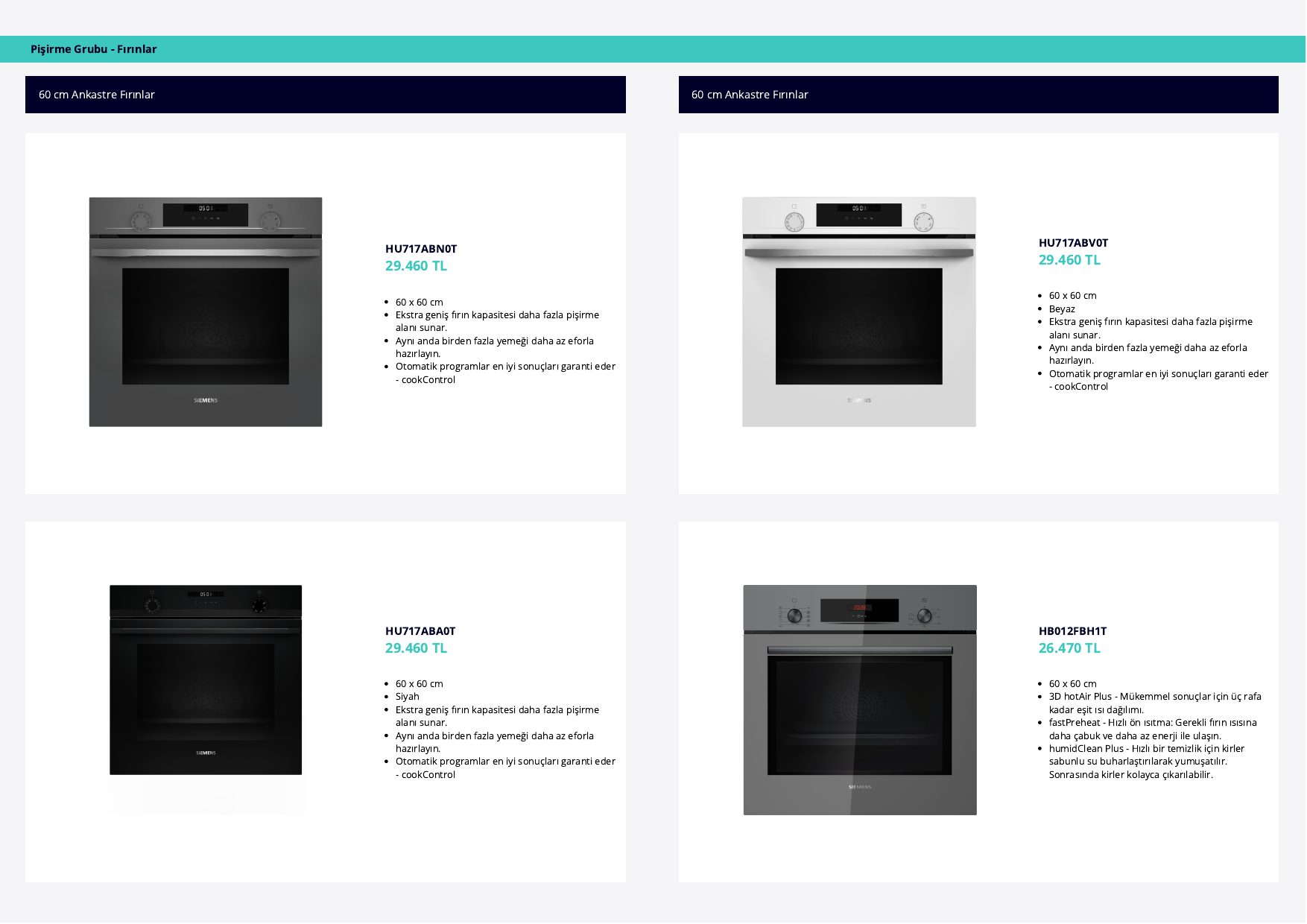 Siemens Ev Aletleri Broşürü Fiyat Kataloğu — sayfa 62