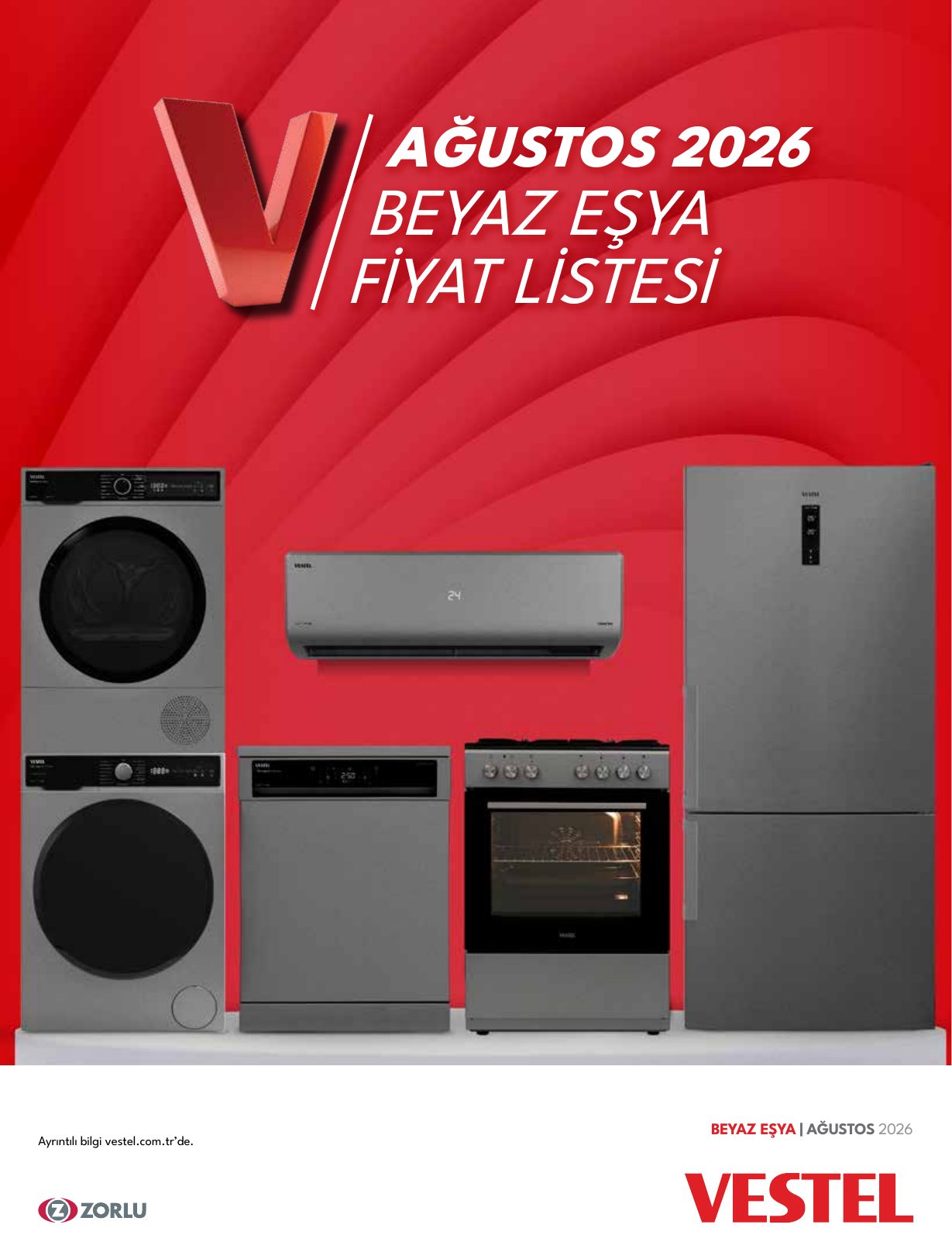 Vestel Broşürü Ağustos 2026 Beyaz Eşya — sayfa 1