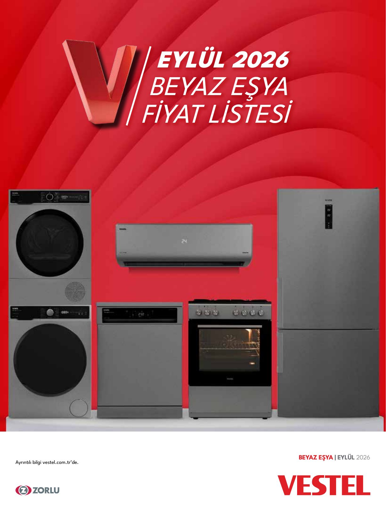 Vestel Broşürü Eylül 2026 Beyaz Eşya