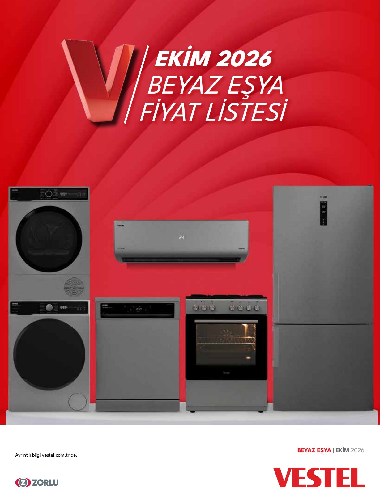 Vestel Broşürü Ekim 2026 Beyaz Eşya