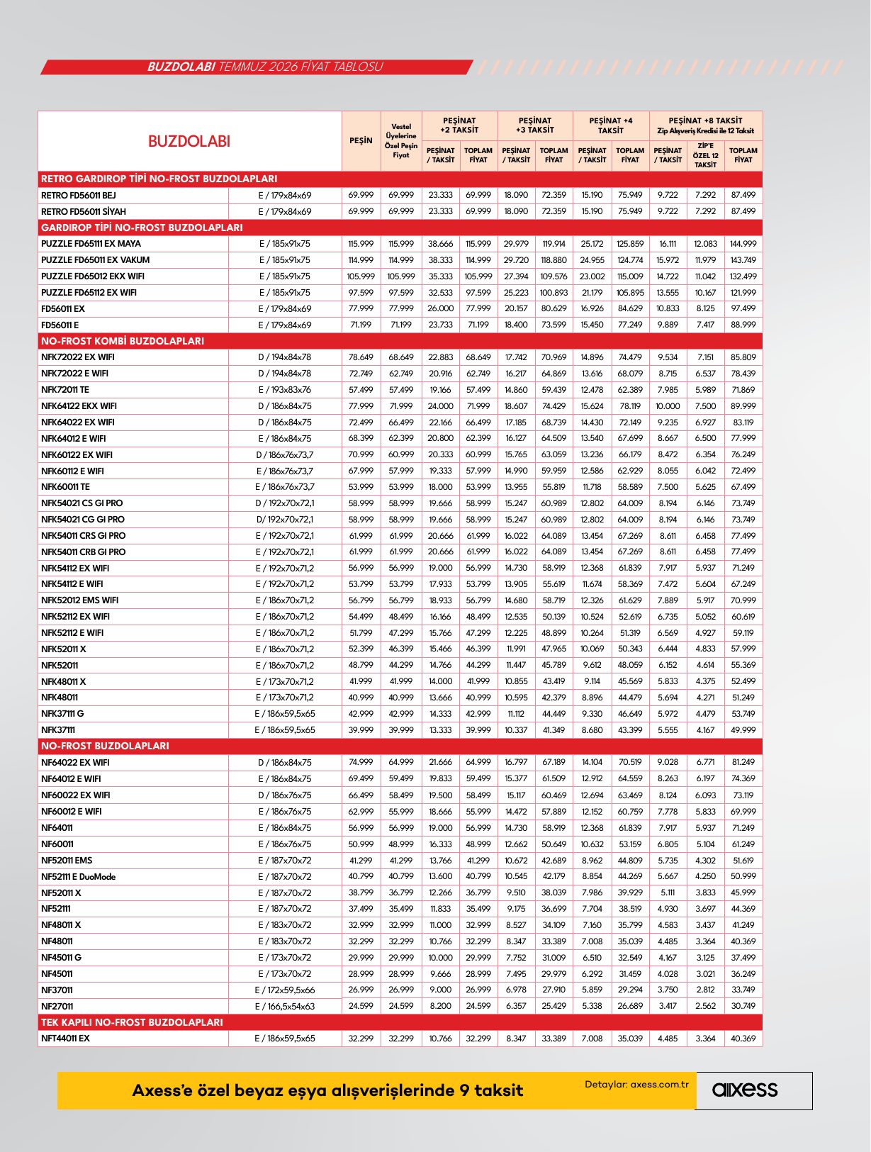 Vestel Broşürü Temmuz 2026 Beyaz Eşya — sayfa 16