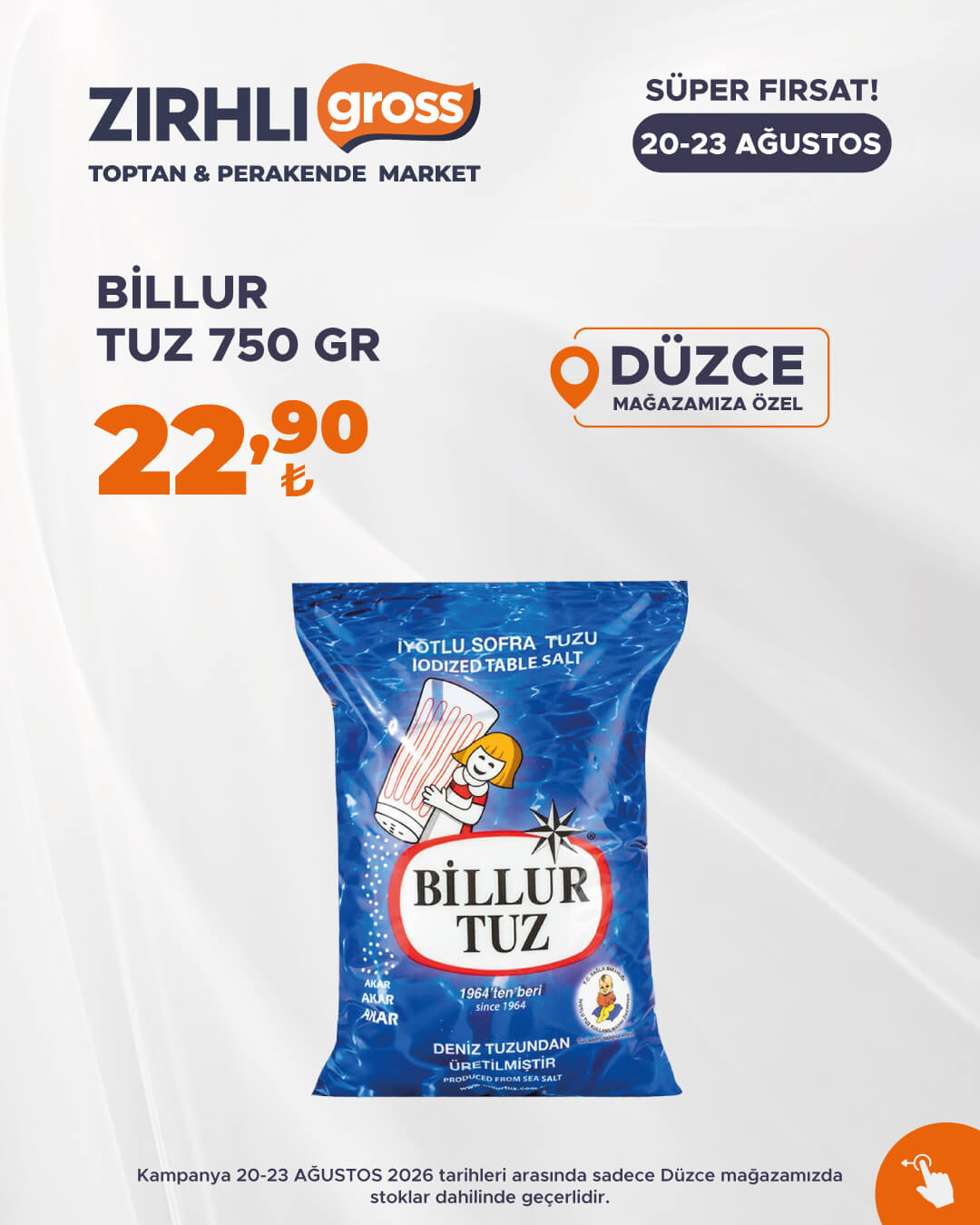 Zırhlı Toptan Market Broşürü 20-23 Ağustos — sayfa 30