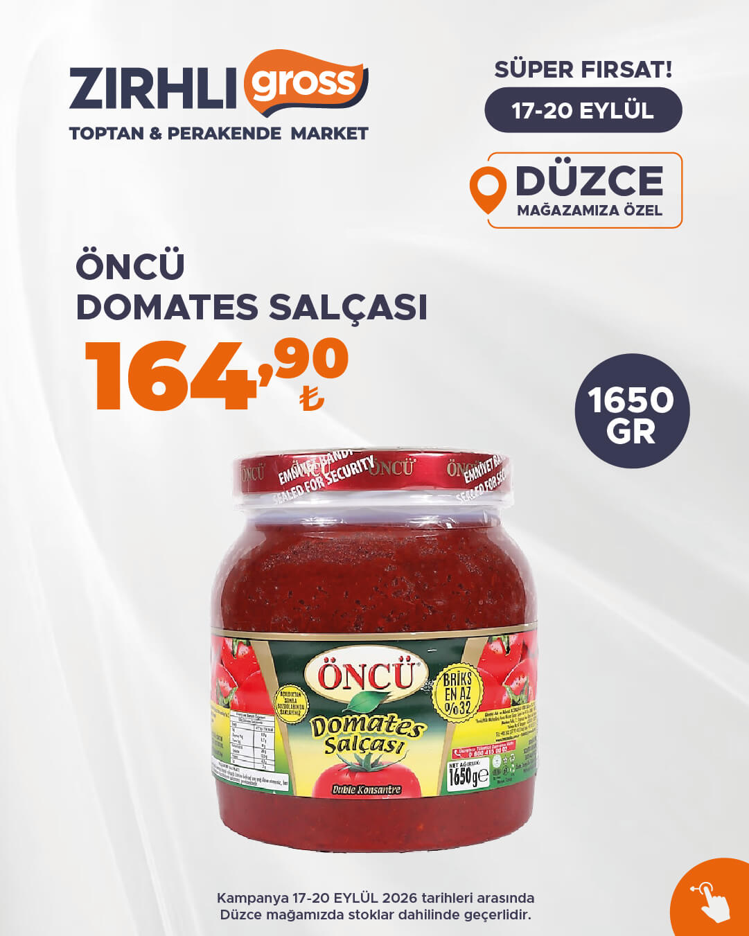 Zırhlı Toptan Market Broşürü 17-20 Eylül — sayfa 34