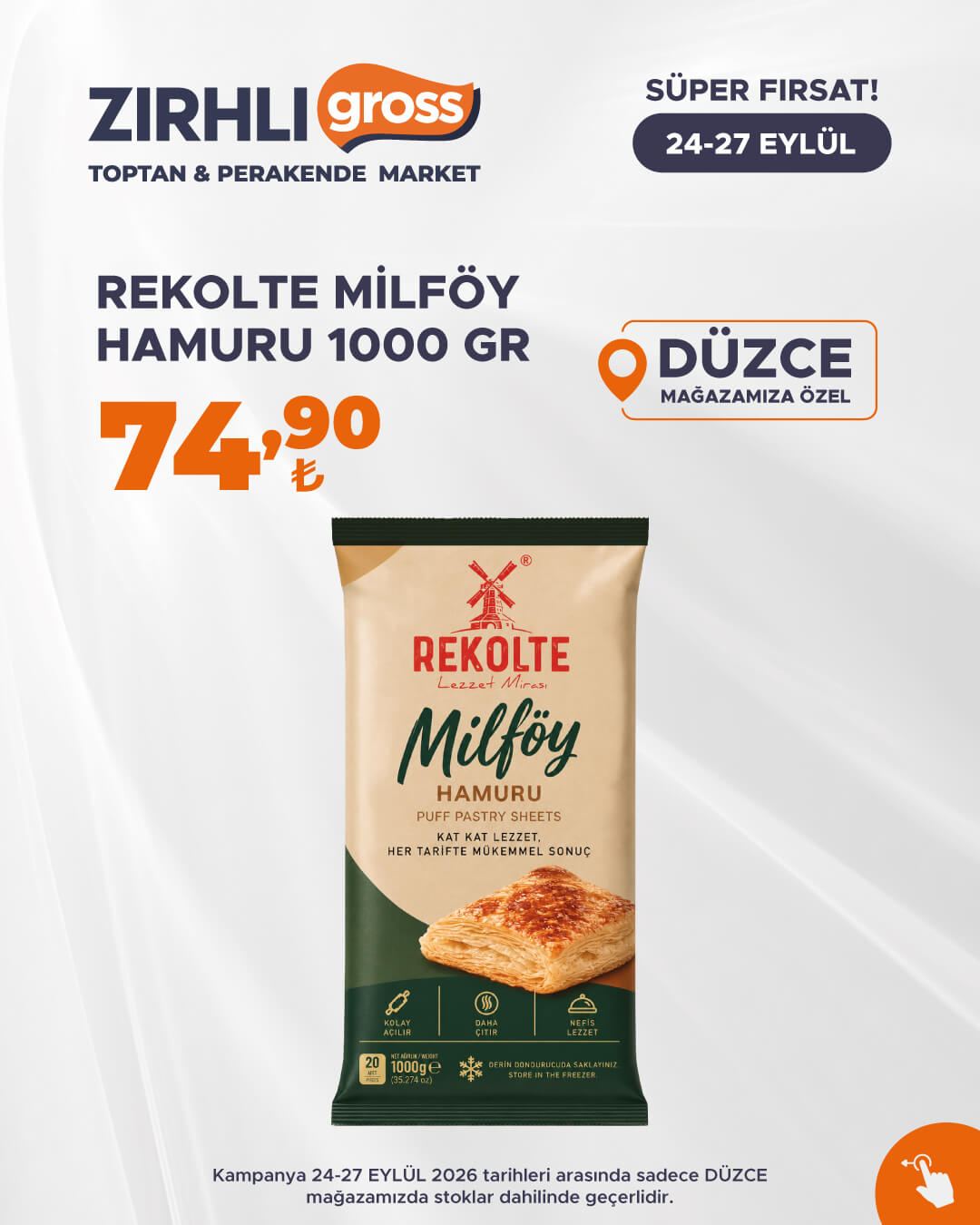 Zırhlı Toptan Market Broşürü 24-27 Eylül — sayfa 19