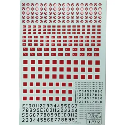 72003 1/72 TÜRK FORSLARI DECALS-TURKISH STREAMER