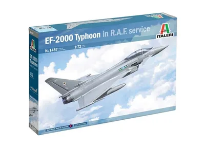 Italeri 1457S 1/72 Eurofighter Typhoon EF- 2000 ( In R.A.F. Service ) Savaş Uçağı Demonte Plastik Maketi