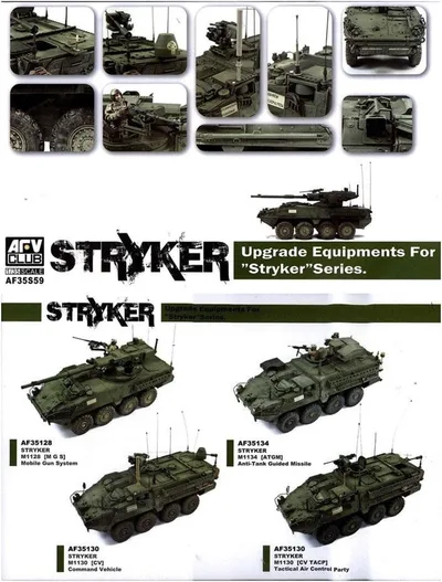 AFV Club AF35S59 1/35 Strayker Serisi İçin Upgrade Parçaları Maket Seti