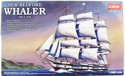 Academy 14204 1/200 New Bedford Whaler Yelkenli Gemisi Demonte Plastik Maketi