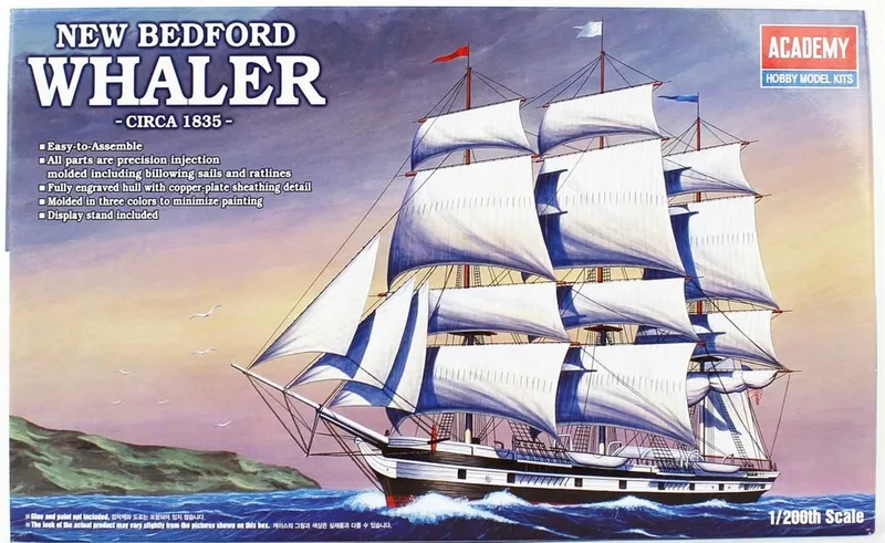 Academy 14204 1/200 New Bedford Whaler Yelkenli Gemisi Demonte Plastik Maketi
