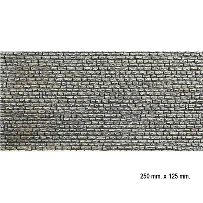 Faller 170603 1/87 DoğalTaş Duvarlı Desenli Dekor Levhası - 25 X 12,5 Cm.