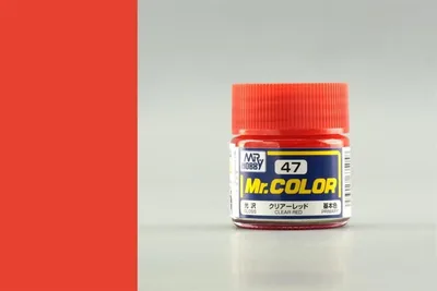Gunze C047 10 ml. Clear Red, Mr.Color Serisi Maket Boyası