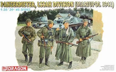 Dragon 6116 1/35 ''Panzer'' Meyer LSSAH Tümeni Asker Figür Maket Seti Mariupol 1941
