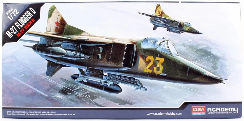 Academy 12455 1/72 MIG-27 Flogger Savaş Uçağı Demonte Plastik Maketi