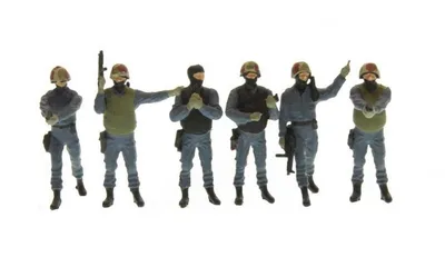 Preiser 10446 1/87 Ölçek csg 9 özel tim polisleri Figürleri