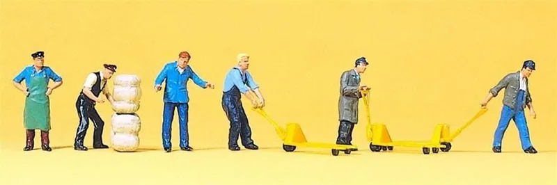 Preiser 10255 1/87 Ölçek güterbodenpersonal Figürleri
