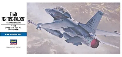 Hasegawa D15 00445 1/72 Ölçek F-16D Fighting Falcon Savaş Uçağı Plastik Model Kiti