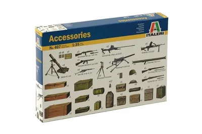 Italeri 0407S 1/35 Silahlar ve Mühimmatlar Demonte Plastik Maketi