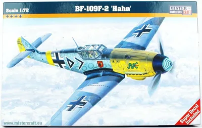 Mistercraft C035 1/72 BF-109F-4 (Hahn) Savaş Uçağı Demonte Plastik Maketi