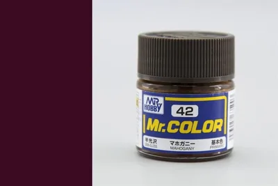 Gunze C042 10 ml. Mahogany, Mr.Color Serisi Maket Boyası