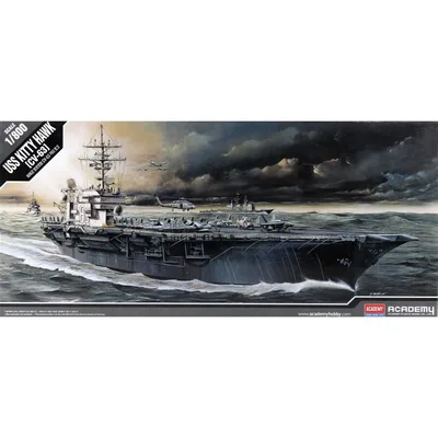 Academy 14210 1/800 U.S.S. CV-63 Kitty Hawk Savaş Gemisi Demonte Plastik Maketi