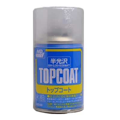 Gunze B502 86 ml. Mr.Top Coat Yarı Mat Vernik, Sprey Maket Boyası