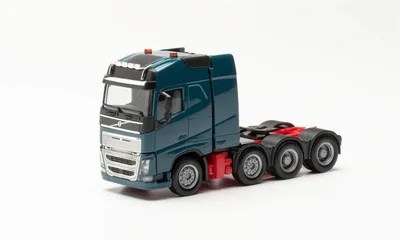 Herpa 304788-007 1/87 Ölçek Volvo FH16 Çekici, Koyu Mavi, Sergilemeye Hazır Model Araç