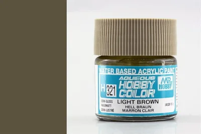 Gunze H321 10 ml. Semi Gloss Light Brown, Aqueous Serisi Maket Boyası