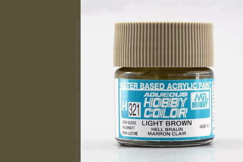 Gunze H321 10 ml. Semi Gloss Light Brown, Aqueous Serisi Maket Boyası