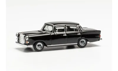 Herpa 420457 1/87 Ölçek MB 200 W110 Kırlangıç Kasa, Siyah, Sergilemeye Hazır Model Araç