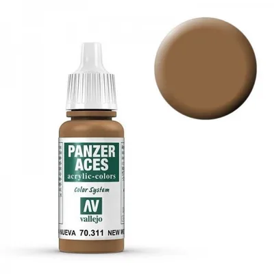 Vallejo 70311 17 ml. New Wood, Panzer Aces Serisi Model Boyası