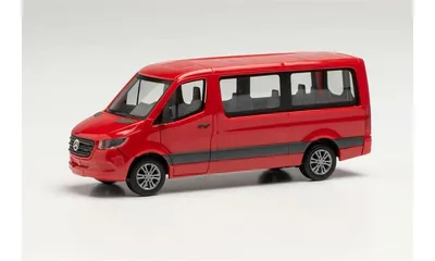 Herpa 096478 1/87 Ölçek MB Sprinter 18 m3, Kırmızı, Sergilemeye Hazır Model Araç