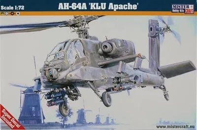 Mistercraft D037 1/72 1/72 AH-64A KLU Apache Helikopteriı Demonte Plastik Maketi