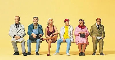 Preiser 45154 1/22,5 Ölçek sitzende reisende Figürleri