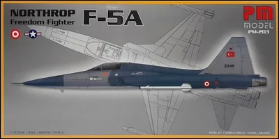 PM Model 203 1/72 F-5A Northrop Freedom Fighter Eğitim Uçağı Demonte Plastik Maketi