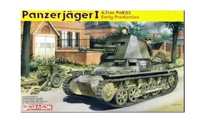 Dragon 6258 1/35 Ölçek Panzerjager-I 4.7cm PaK(t) Tanksavar Aracı Plastik Model Kiti