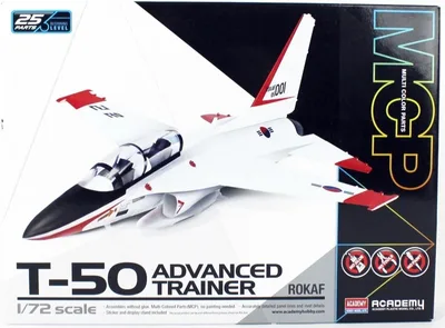 Academy 12519 1/72 ROKAF T-50 Advanced Trainer Eğitim Uçağı Demonte Plastik Kiti