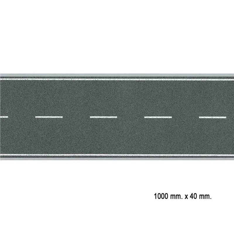 Faller 272458 1/160 Çift Şeritli Yol Dokusu, Flexıble, 4 X 100 Cm.